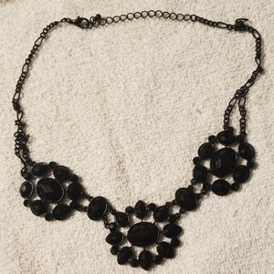 Black statement necklace